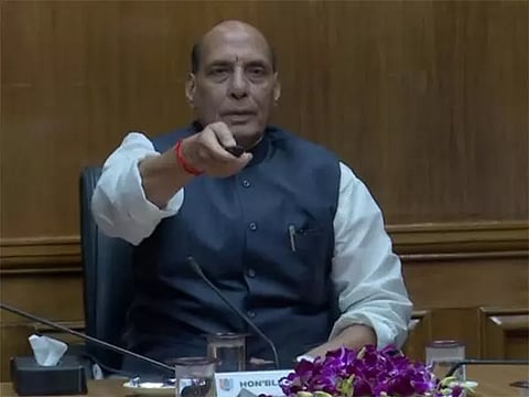 Defence Minister Rajnath Singh (Picture credit:ANI)