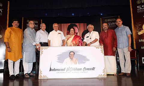 Dr. Padma Subrahmanyam gave an emotional acceptance speech on the award and title bestowed on her as the one given to a family member of Dr. Balamuralikrishna.