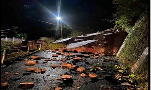 9 missing as landslide hits highway construction site in central China