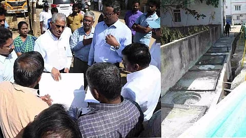 CS inspected the storm water drain work carried out in the Alandur zone at an estimated cost of Rs 3.49 crore