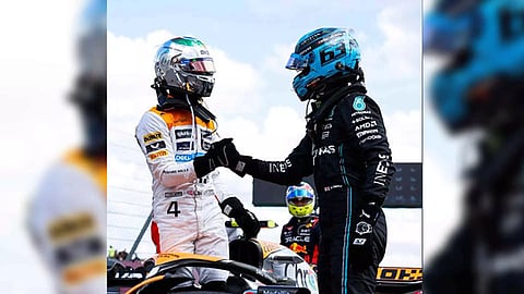 Lando Norris and George Russell (Twitter: Photo/MercedesAMGF1)