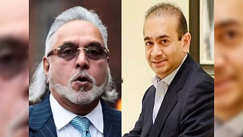 Fugitive businessmen Vijay Mallya and Nirav Modi (Photo: ANI)