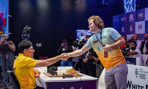 Young Indian Grandmaster D Gukesh finished fifth while his illustrious compatriot Viswanathan Anand