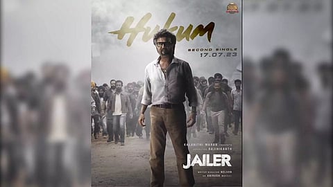 Jailer's second single 'Hukum' poster (Screengrab)