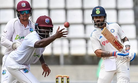 Virat Kohli made his 29th Test fifty. (Twitter/@ICC)