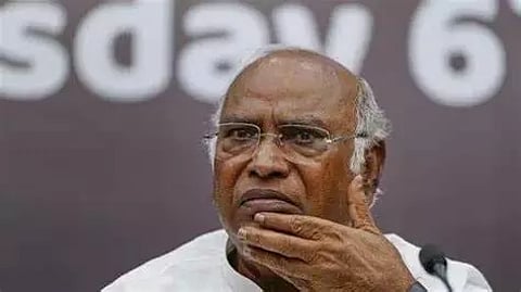 Congress president Mallikarjun Kharge