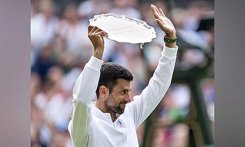 Novak Djokovic (Twitter/@Wimbledon)