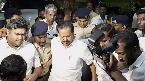 DMK leader K Ponmudy was taken by Enforcement Directorate officials to the agency's office