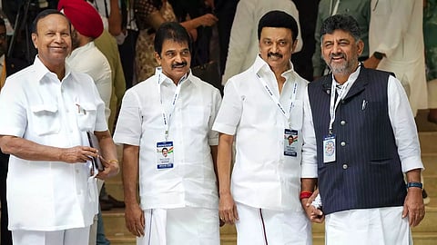 Visual from the meeting of Indian National Developmental Inclusive Alliance