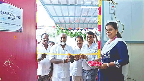 Adani Foundation has successfully completed the construction of a Reverse Osmosis (RO) Water Plant in Thiruvellaivoyal Panchayat