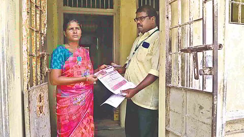 Officials commence distribution of enrolment forms for Rs 1,000 aid in Chennai on Thursday