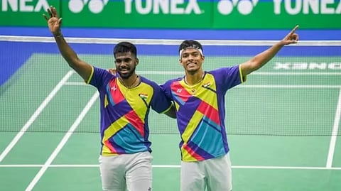Badminton players Chirag Shetty and Satwiksairaj Rankireddy
