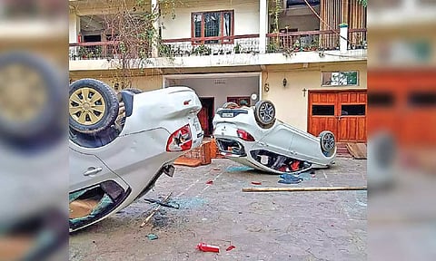 Union minister RK Ranjan Singh house in Manipur attacked