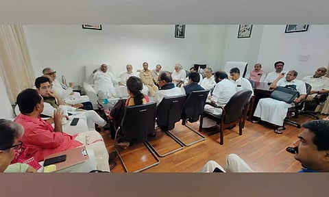 Opposition leaders during the meeting