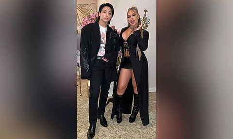 Jungkook, Latto celebrate scoring first No. 1 on Hot 100 with 'Seven'