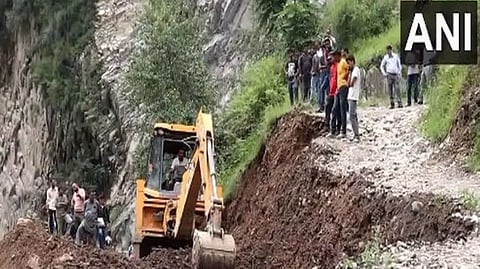 Cloudburst struck in Himachal Pradesh's Kullu on Tuesday