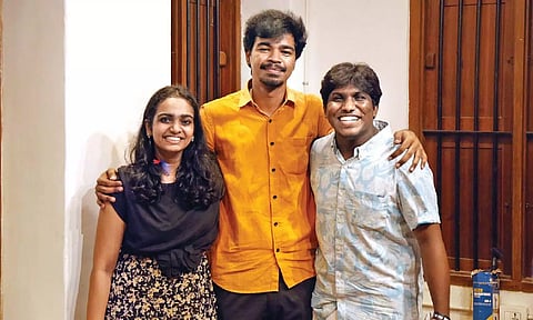 Abhirami Rao with Srikumar B and Gabrial