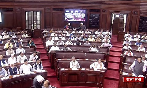 Visual from Rajya Sabha (ANI)