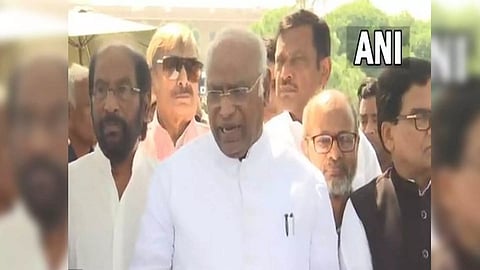 Leader of Opposition in Rajya Sabha Mallikarjun Kharge (Photo/ANI)
