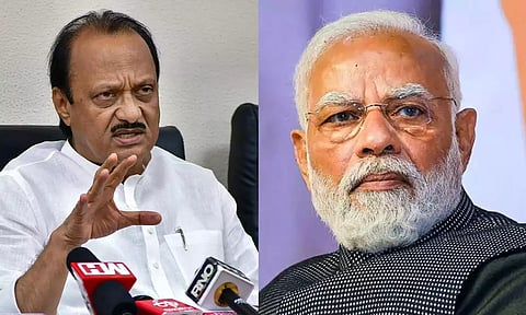 Maharashtra Deputy Chief Minister Ajit Pawar; PM Modi (PTI)