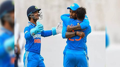 India players celebrating (Photo: Twitter/BCCI)