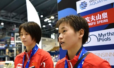 The Canadians moved ahead of British duo Andrea Spendolini Sirieix and Lois Toulson on their last dive, winning by only 2.10 points.(IANS)