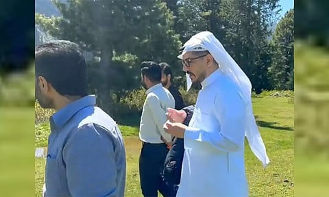 British-Arab influencer Amjad Taha in Kashmir (ANI)