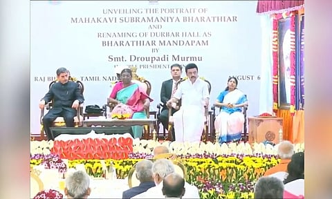 Murmu renames Durbar Hall as Bharatiar Mandapam