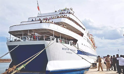 Scotia Prince that used to ply between Thoothukudi and Colombo in 2011.