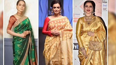 Bollywood celebrities have been seen wearing handloom sarees (Photo: Twitter)
