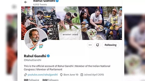 Rahul changes his X bio (Photo: IANS)