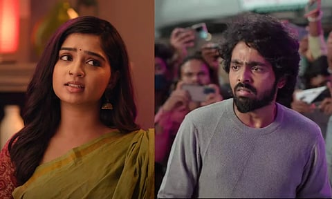GV Prakash and Gouri Kishan in 'Adiye' (YouTube/@ThinkMusicIndia) 