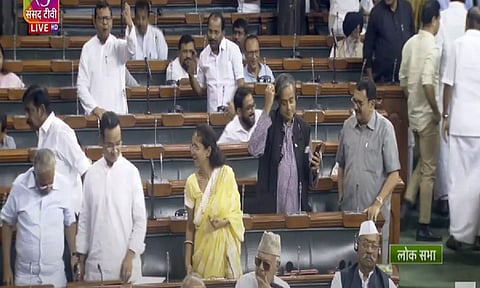MPs walkout from Lok Sabha