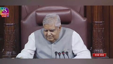 Rajya Sabha Chairman Jagdeep Dhankar (Photo/SansadTV)