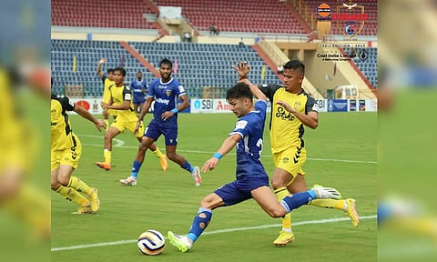 Chennaiyin FC at the opening match against Hyderabad FC