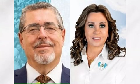 Guatemala's presidential candidiates Bernardo Arévalo and Sandra Torres. (Image: ANI)