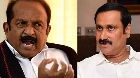 Vaiko; MDMK general secretary and PMK president Anbumani Ramadoss