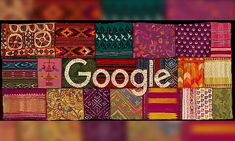 Google Doodle on 77th I-Day (Twitter)