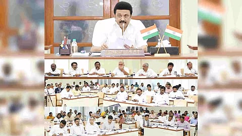  MK Stalin urged the Ministers and IAS officials to implement the welfare schemes on Wednesday (Photo: X/@CMOTamilnadu)