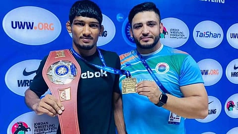 Mohit is the newest Indian U20 World Champion wrestler (Photo: X/@Media_SAI)