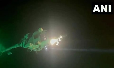 Indian Coast Guard evacuates Chinese national (Photo: ANI)