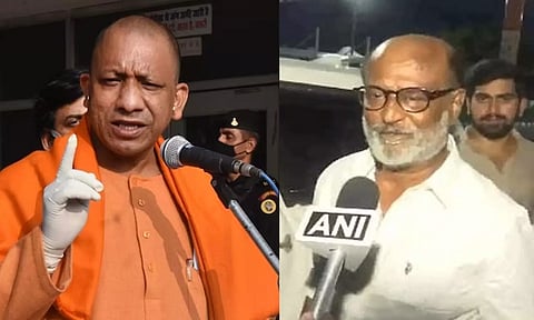 UP CM Yogi Adithyanath, Actor Rajinikanth
