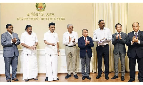 CM Stalin lays foundation stone for seawater desalination plant