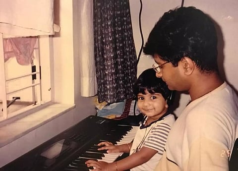 Late Singer KK with Daughter Taamara (Photo: ANI)