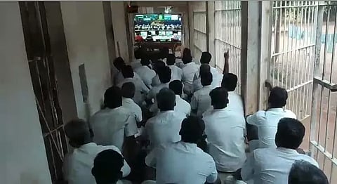 TN prison inmates watch the live streaming of success of Chandrayaan III