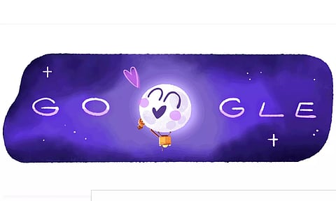 Google Doodle on ISRO's Chandrayaan-3 successful landing on Moon's south pole (X/@GoogleDoodle)