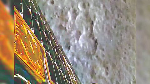 Images of the moon captured by Vikram’s Lander Image Camera before the touchdown on the lunar surface
