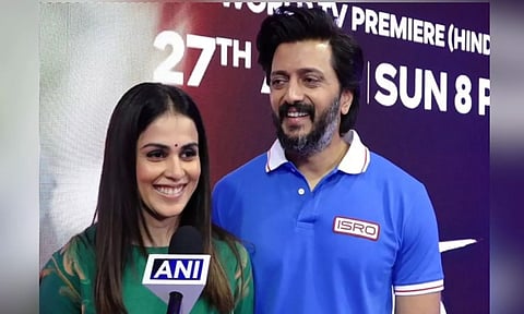 Genelia D'Souza, Riteish Deshmukh (ANI)