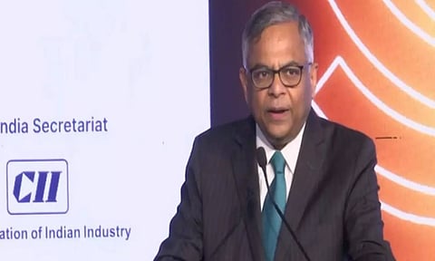 B20 India Chair N Chandrasekaran. ANI