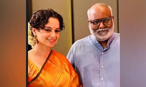 Kangana Ranaut with MM Keeravani